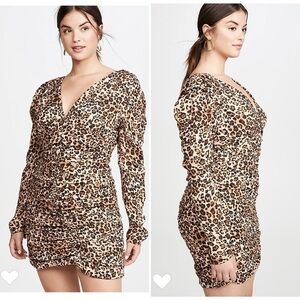 Nicholas Dress NWT 14 Gathered Long Sleeve Party Silk Dress New